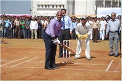 Inaguration of Cricket Ground by Mr.Sanath Jayasuriya